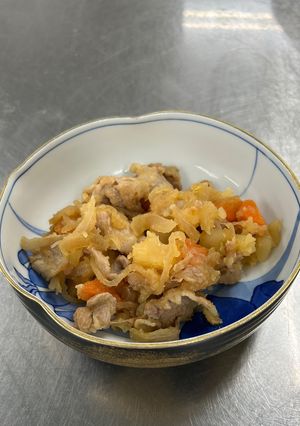 煮詰めて作る肉じゃが(1人前)-レシピのメイン写真