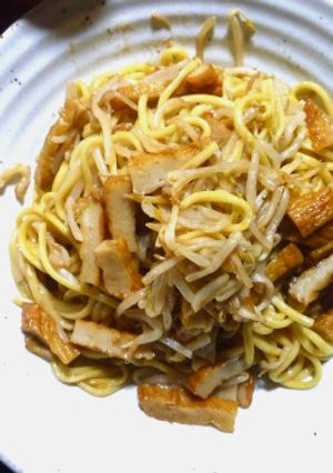 蒸しチャンポン麺を使う手抜き焼きそば-レシピのメイン写真