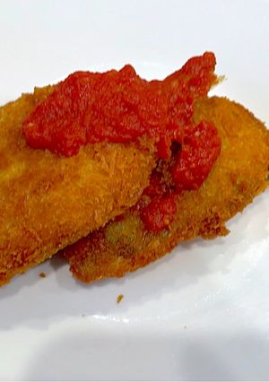 魚フライに♡ガーリックトマトバターソース-レシピのメイン写真