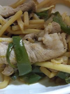 豚肉とピーマンと竹の子の炒め物-レシピのメイン写真