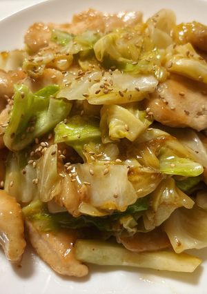 鶏むね肉とキャベツのうま塩炒め-レシピのメイン写真