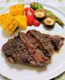 簡単夕飯！牛肉ステーキシャリアピンソース