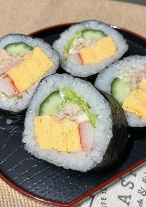 お店みたいきれいなサラダ巻き（太巻き）-レシピのメイン写真