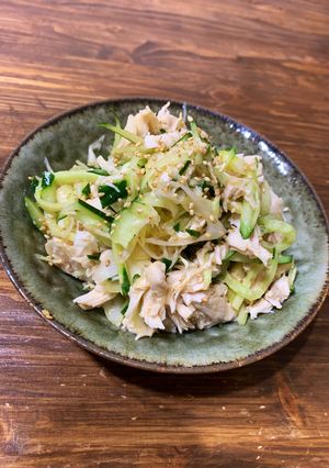 簡単☆蒸しササミの中華風和え-レシピのメイン写真