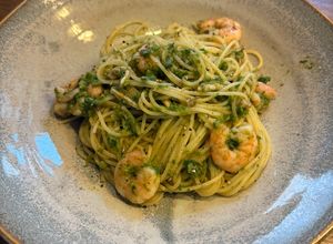 塩辛と海老のふきのとうソースパスタ-レシピのメイン写真