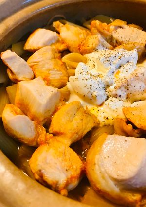 プチッと鍋●ショートパスタ鶏キムチーズ鍋-レシピのメイン写真