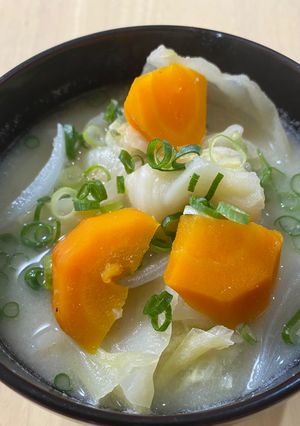 野菜たっぷり！酒粕糀甘酒の冷汁-レシピのメイン写真