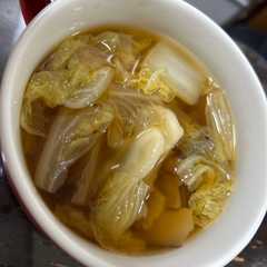 白菜と水餃子と干し椎茸の生姜スープ-レシピのメイン写真