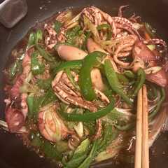 รูปของ イカゲソ生姜焼き