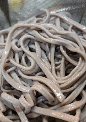一気加水とパスタマシーンで簡単に蕎麦打ち-レシピのメイン写真