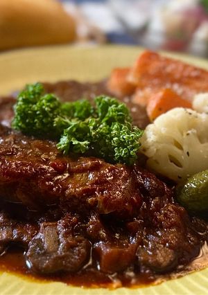 牛肉のビール煮込み(ノンフライヤー使用)-レシピのメイン写真