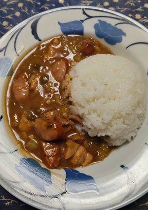チキン＆ソーセージ ガンボ🇺🇸-レシピのメイン写真