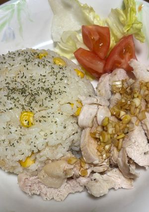 炊飯器でカオマンガイ　ナンプラー消費-レシピのメイン写真