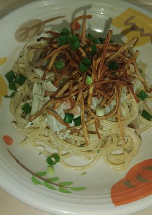 ごぼうとガーリックマヨのパスタ-レシピのメイン写真