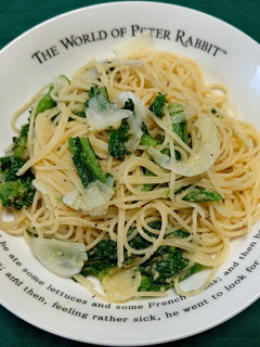 菜花と新玉ネギと生からすみのスパゲッティ-レシピのメイン写真