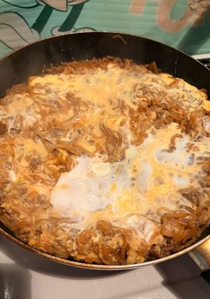 超簡単！ご飯が進む！白滝と挽肉の卵とじ-レシピのメイン写真
