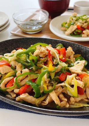 鶏胸1枚！おかわり必須のチンジャオチキン-レシピのメイン写真
