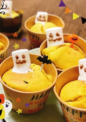 簡単！かぼちゃの甘酒カップケーキ-レシピのメイン写真