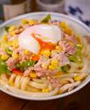 サラダうどんを10倍おいしく作るよ🤩🍜