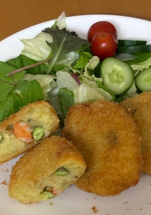 えびと枝豆のさつまいもコロッケ-レシピのメイン写真