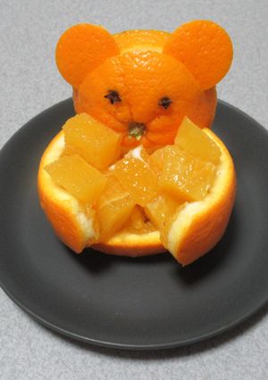 ちょっとかわいい?オレンジくまさん♪-レシピのメイン写真