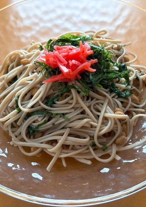 夏にサッパリ納豆蕎麦-レシピのメイン写真