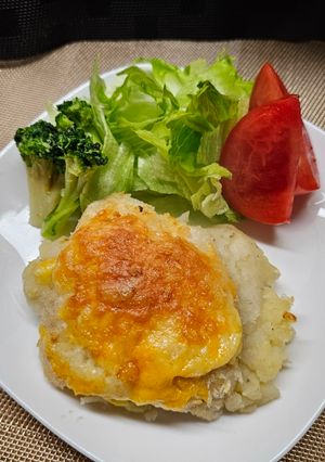 白身魚のパン粉焼きマッシュポテト添え-レシピのメイン写真