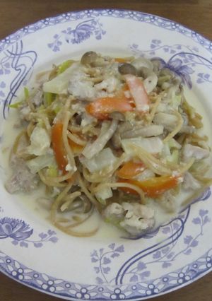炊飯器で簡単！豚肉と白菜のクリームパスタ-レシピのメイン写真