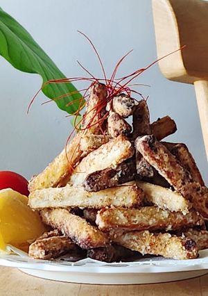 米油でずっとザクザク☆ピリ辛ごぼう揚げ-レシピのメイン写真