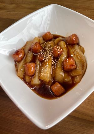 【5分で簡単韓国料理！】トッポギ風餅-レシピのメイン写真