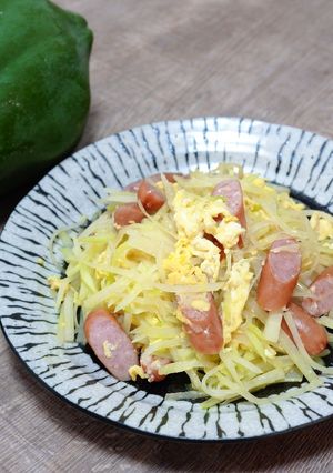 青パパイヤとソーセージのチャンプルー-レシピのメイン写真