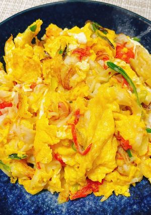 オーシャンキングの中華風玉子とじ🦀🥚✨-レシピのメイン写真