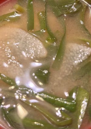 長芋とニラの味噌汁-レシピのメイン写真