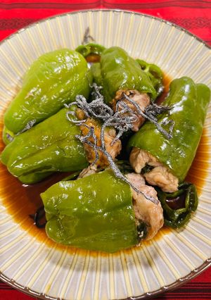 レンジでじゅわ旨!ピーマンの肉巻き詰め-レシピのメイン写真