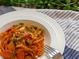 家族で食べる懐かしのナポリタン