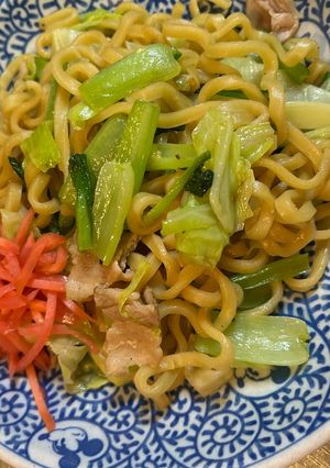 小松菜焼きそば-レシピのメイン写真