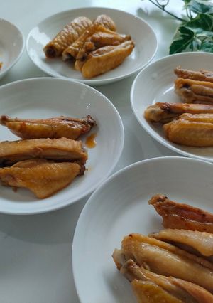 鶏手羽中のフライパンスタミナ焼き-レシピのメイン写真