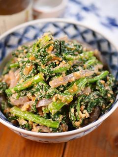 ほうれん草と蒟蒻のくるみ胡麻味噌和え😋-レシピのメイン写真