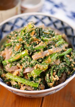 ほうれん草と蒟蒻のくるみ胡麻味噌和え😋-レシピのメイン写真