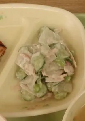 【学校給食】こんにゃくと豆のサラダ-レシピのメイン写真