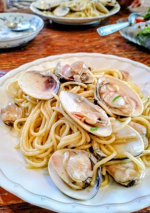 蛤のパスタ！和風ペペロンチーノ風(^^♪-レシピのメイン写真