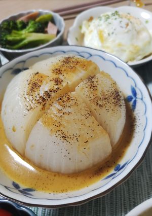 とろほくバタポン新玉ねぎ※簡単副菜朝ご飯-レシピのメイン写真