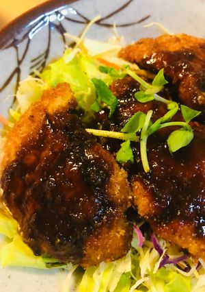 一口チキンカツのソースカツ丼-レシピのメイン写真