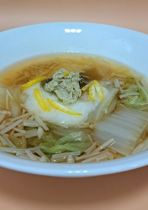 白菜とえのき茸のダブルとろろスープ♪-レシピのメイン写真