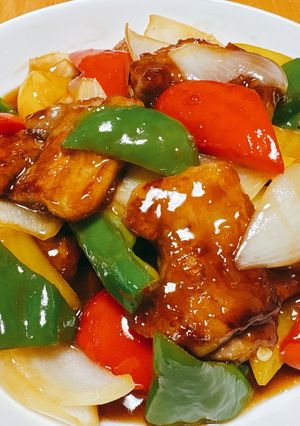 豚ばら肉と彩り野菜の揚げないで作る！酢豚-レシピのメイン写真