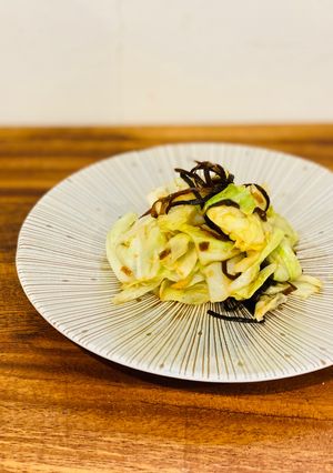 生姜香るキャベツと塩昆布の胡麻和え-レシピのメイン写真