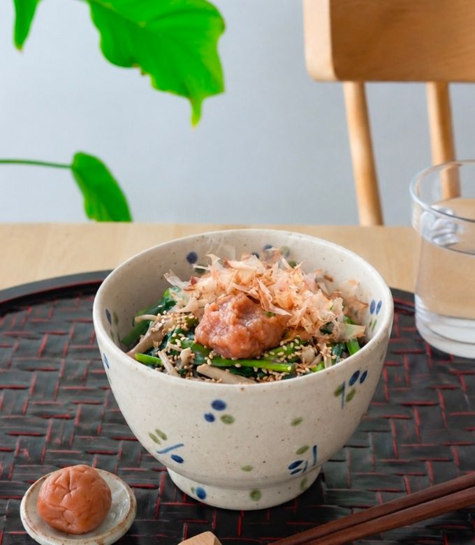 梅♪ニラ&えのきランチのお供♪夏の夕食♪副菜-レシピのメイン写真