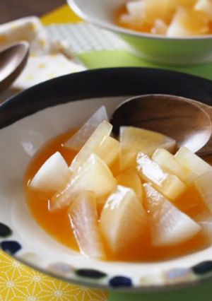 【離乳食中期】大根煮ベビポタ野菜あんかけ-レシピのメイン写真