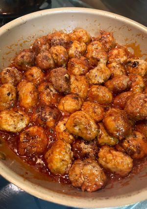 揚げ焼きひと手間かけたミートボール-レシピのメイン写真