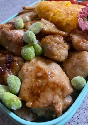 お弁当 鶏もも塩麹焼き-レシピのメイン写真